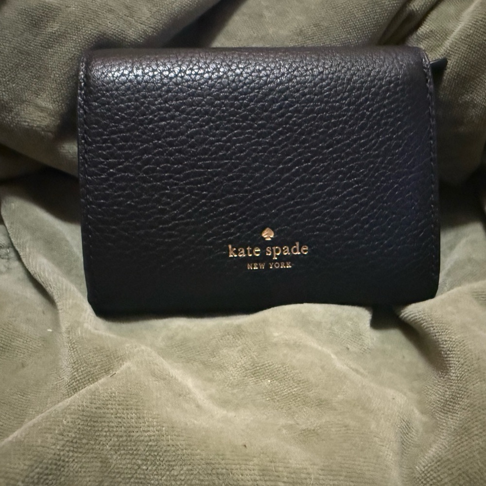 Kate Spade Dark Leather Card Holder